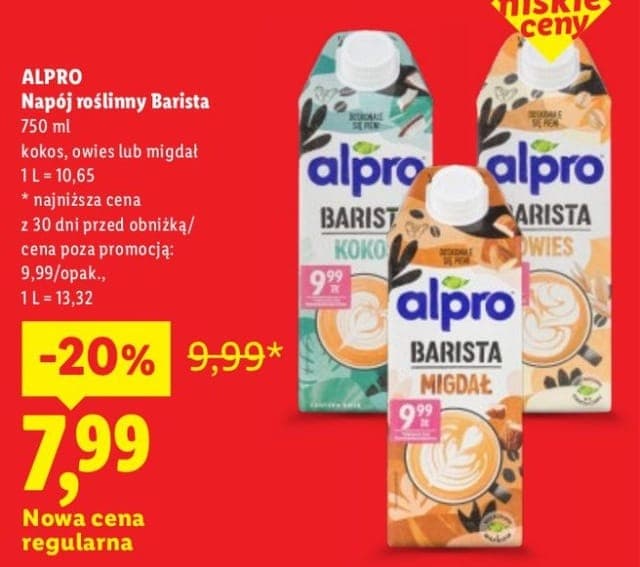 Alpro Napój roślinny Barista 750ml